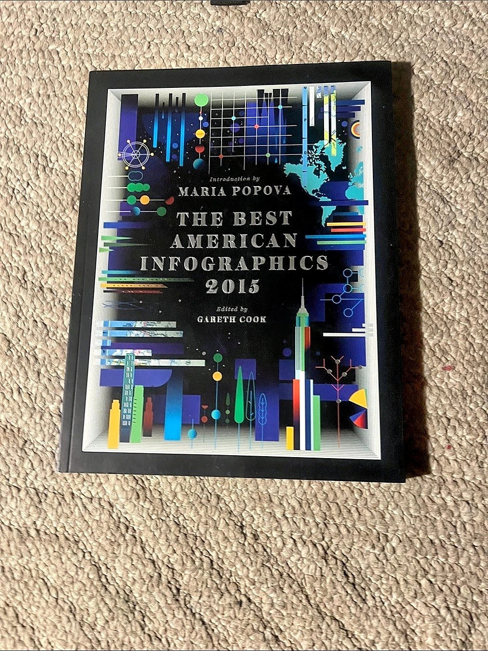 The Best American Infographics 2015 Graphic Art Book Black & Blue